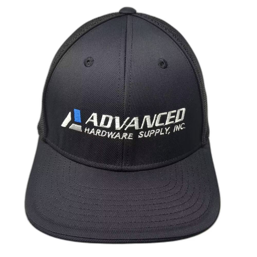 Pacific Headwear Baseball Cap Hat Black M Fitted Mesh Advanced Hardware Supply